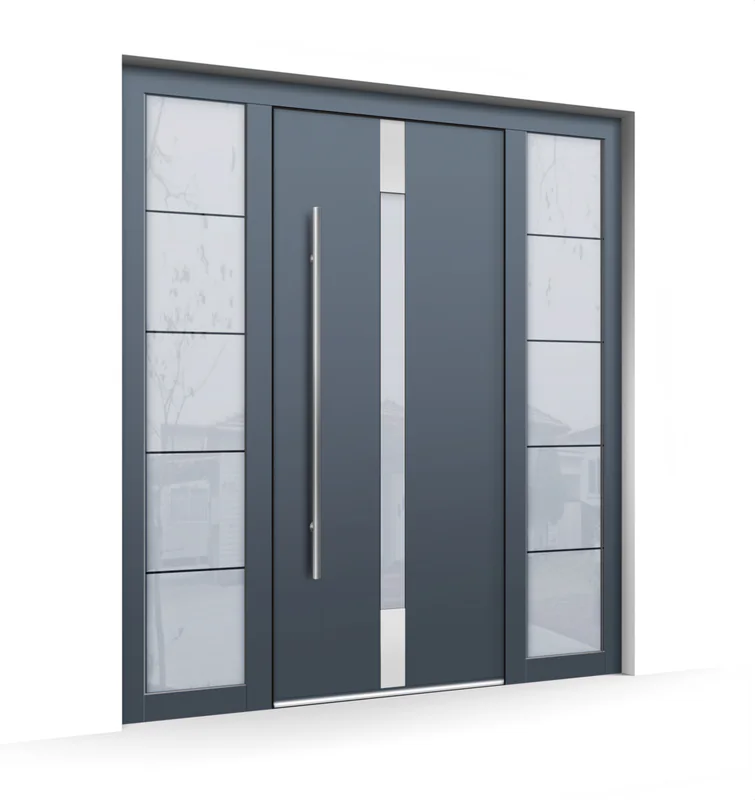 Sezione angolare del profilo Porte d'ingresso in legno moderne